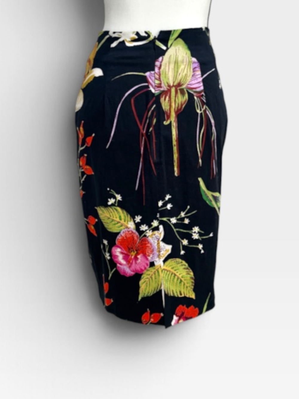 Dolce Apparel Beaded Floral Pencil Skirt Vintage 90s Medium - Picture 12 of 15